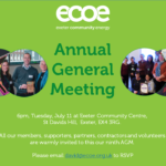 Come to our AGM at 6pm on July 11th!