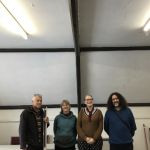 ECOE representative Sarah Alsbury visits the Strand Centre to view the LED upgrade works in progress, 19 May 2026.
