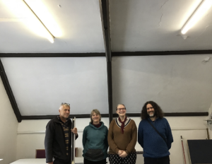 ECOE representative Sarah Alsbury visits the Strand Centreto view the LED upgrade works in progress, 19 May 2026. 